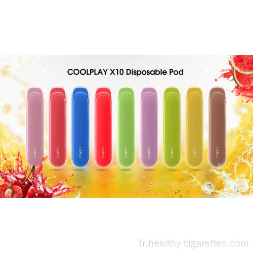 Nouvelle arrivée Rechargeable Coolplay X10 500 Puff Bar